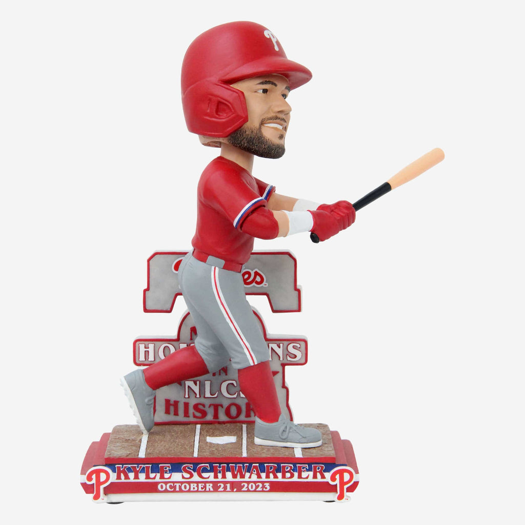 Kyle Schwarber Philadelphia Phillies Most Home Runs in NLCS History Bobblehead FOCO - FOCO.com