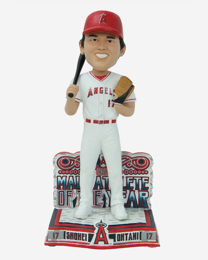 Shohei Ohtani Los Angeles Angels Male Athlete of the Year Bobblehead FOCO - FOCO.com