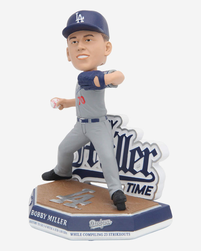 Bobby Miller Los Angeles Dodgers Miller Time Bobblehead FOCO - FOCO.com