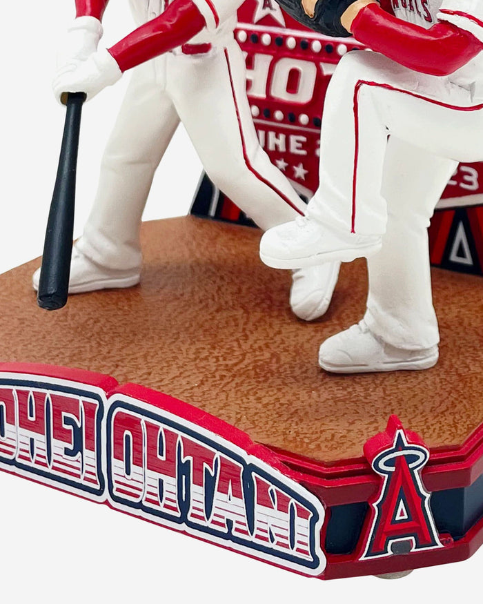 Shohei Ohtani Los Angeles Angels Two Home Run Ten Strikeout Ohtani Land Dual Bobblehead FOCO - FOCO.com