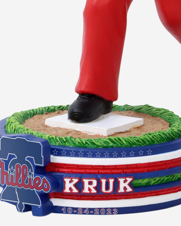 John Kruk Philadelphia Phillies Bib Overalls First Pitch Bobblehead FOCO - FOCO.com