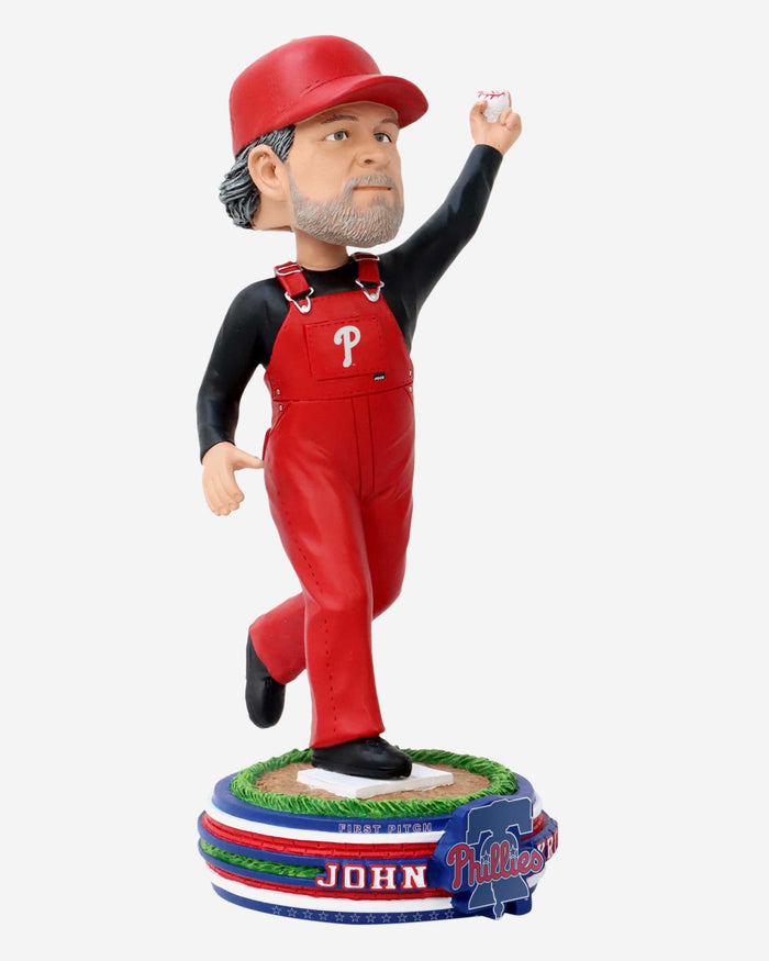 John Kruk Philadelphia Phillies Bib Overalls First Pitch Bobblehead FOCO - FOCO.com