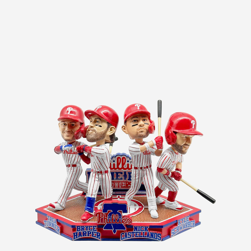 Philadelphia Phillies Postseason Home Runs in Five Game Span Record Mini Bobblehead Scene FOCO - FOCO.com