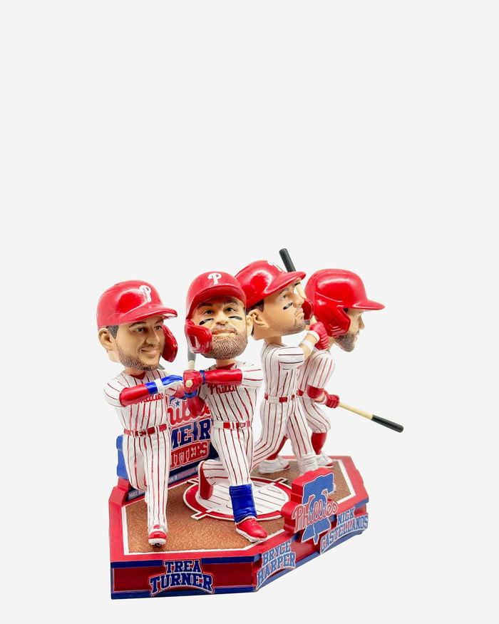 Philadelphia Phillies Postseason Home Runs in Five Game Span Record Mini Bobblehead Scene FOCO - FOCO.com