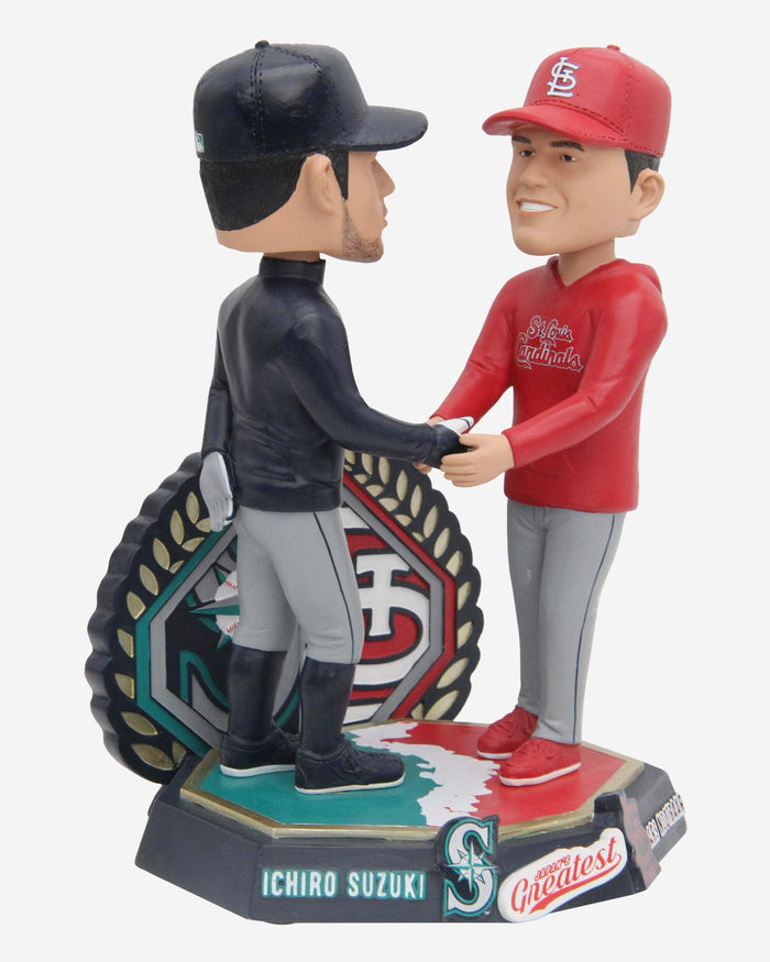 Ichiro Suzuki & Lars Nootbaar Seattle Mariners & St Louis Cardinals Timeless Connection Dual Bobblehead FOCO - FOCO.com