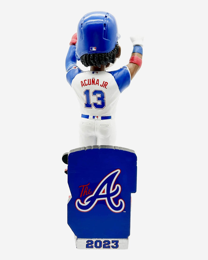 Ronald Acuna Jr Atlanta Braves Franchise Single-Season Stolen Base Record Bobblehead FOCO - FOCO.com