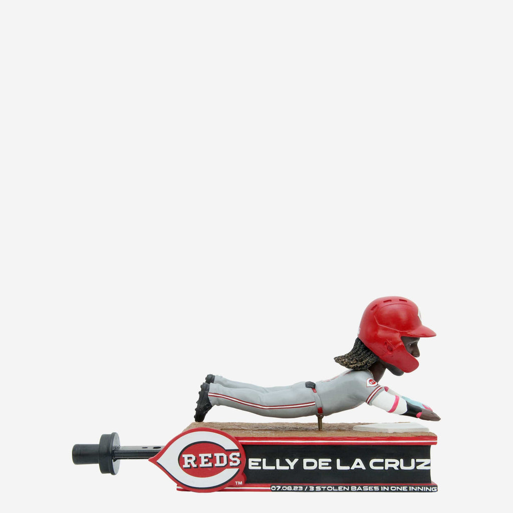 Elly De La Cruz Cincinnati Reds Stolen Base Trifecta Bobblehead FOCO - FOCO.com