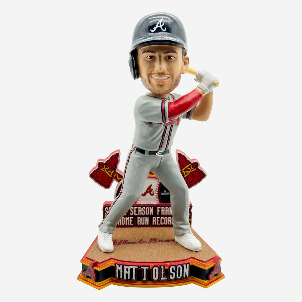Matt Olson Atlanta Braves Franchise Single-Season Home Run Record Bobblehead FOCO - FOCO.com