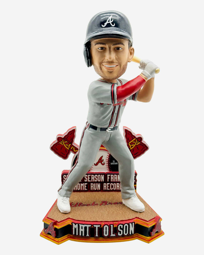 Matt Olson Atlanta Braves Franchise Single-Season Home Run Record Bobblehead FOCO - FOCO.com