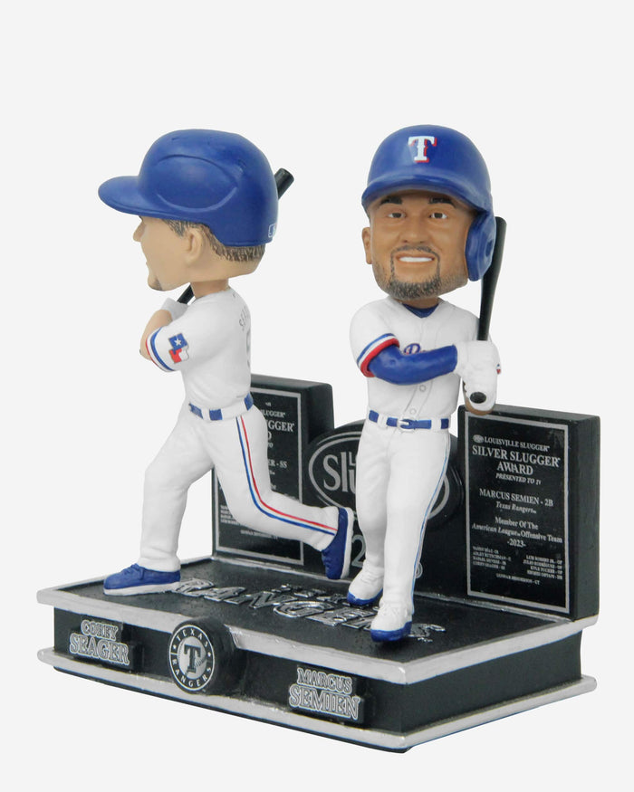 Texas Rangers 2023 Silver Slugger Mini Bobblehead Scene FOCO - FOCO.com