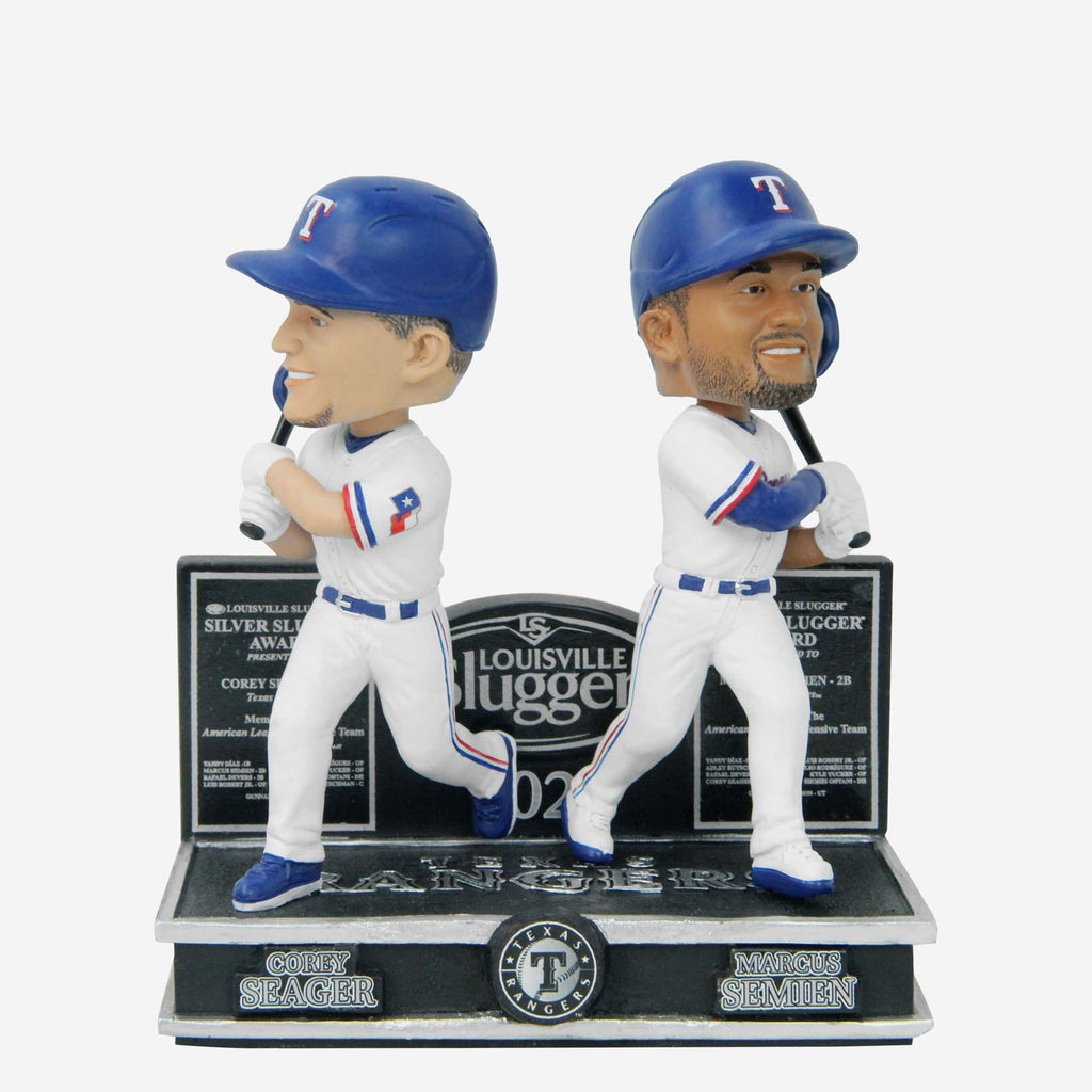 Texas Rangers 2023 Silver Slugger Mini Bobblehead Scene FOCO - FOCO.com