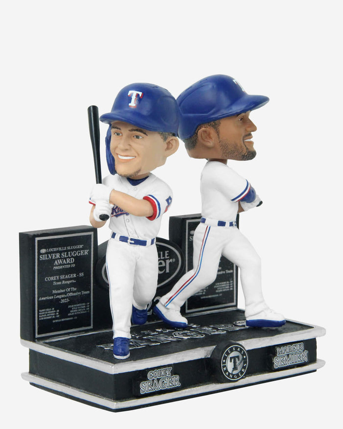 Texas Rangers 2023 Silver Slugger Mini Bobblehead Scene FOCO - FOCO.com