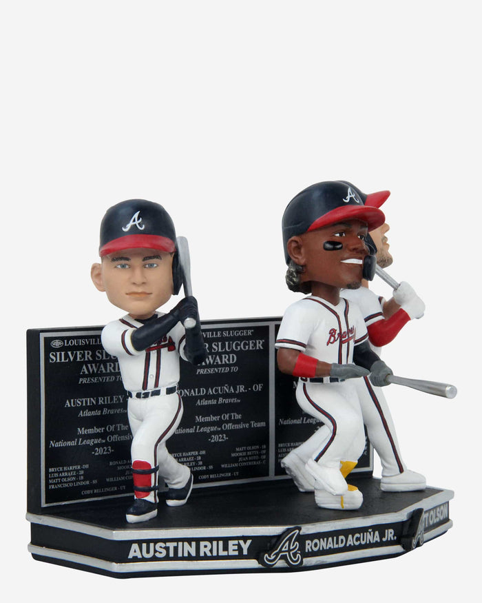 Atlanta Braves 2023 Silver Slugger Mini Bobblehead Scene FOCO - FOCO.com