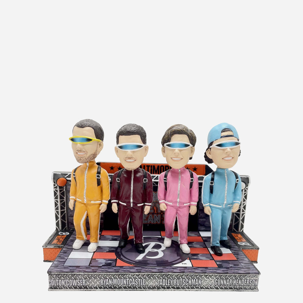 Baltimore Orioles Track Suit Stadium Entrance Mini Bobblehead Scene FOCO - FOCO.com