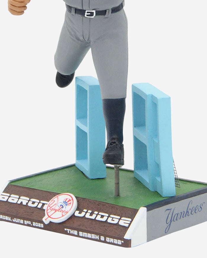 Aaron Judge New York Yankees Wall Busting Catch Bobblehead FOCO - FOCO.com