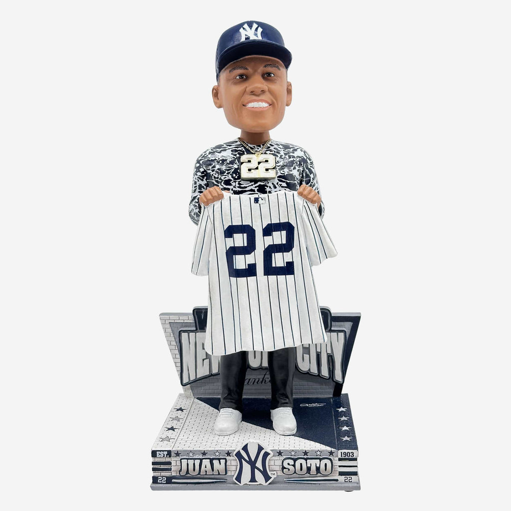 Juan Soto New York Yankees Welcome to the Team Bobblehead FOCO - FOCO.com