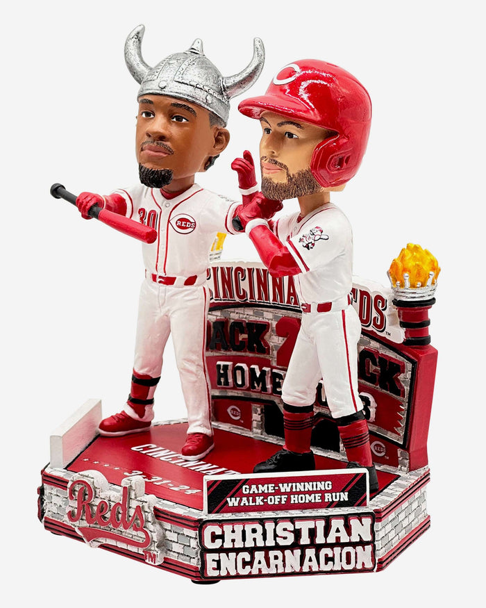 Will Benson & Christian Encarnacion-Strand Cincinnati Reds Back-To-Back HR Walk-Off Dual Bobblehead FOCO - FOCO.com