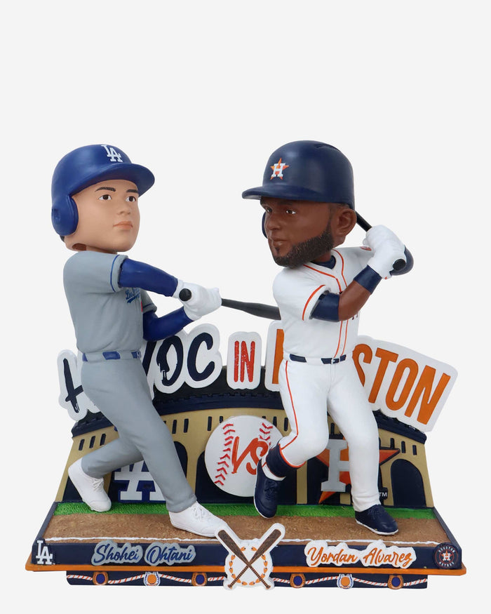 Yordan Alvarez & Shohei Ohtani Houston Astros & Los Angeles Dodgers Havoc in Houston Dual Bobblehead FOCO - FOCO.com