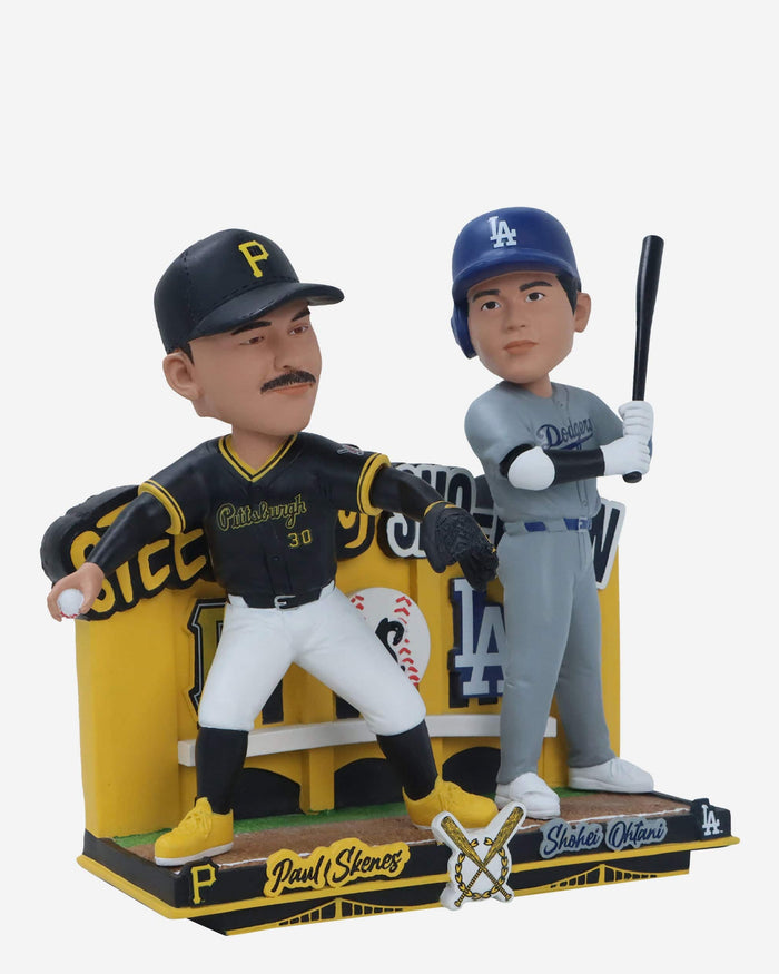 Paul Skenes & Shohei Ohtani Pittsburgh Pirates & Los Angeles Dodgers Steel City Sho Down Bobblehead FOCO - FOCO.com