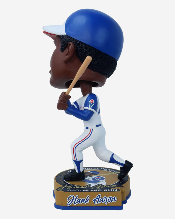 Hank Aaron Atlanta Braves 715 Home Run 50th Anniversary Bighead Bobblehead FOCO - FOCO.com