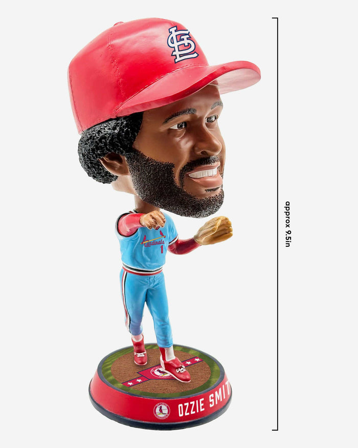 Ozzie Smith St Louis Cardinals Retro Jersey Field Stripe Bighead Bobblehead FOCO - FOCO.com
