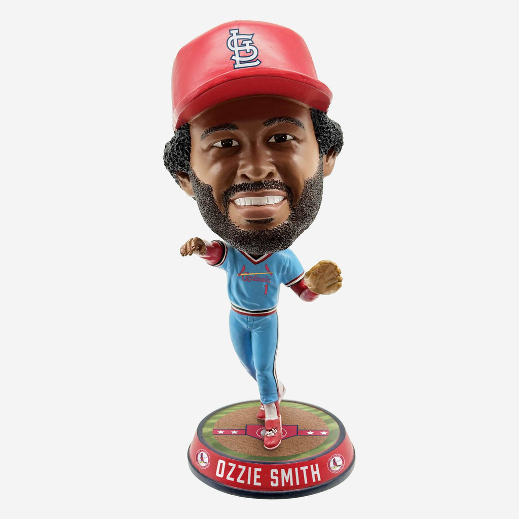 Ozzie Smith St Louis Cardinals Retro Jersey Field Stripe Bighead Bobblehead FOCO - FOCO.com