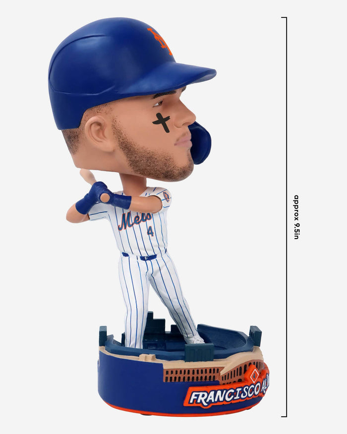 Francisco Alvarez New York Mets Stadium Base Bighead Bobblehead FOCO - FOCO.com