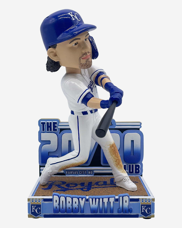 Bobby Witt Jr Kansas City Royals 20 Home Runs & 20 Stolen Bases Record Setter Bobblehead FOCO - FOCO.com