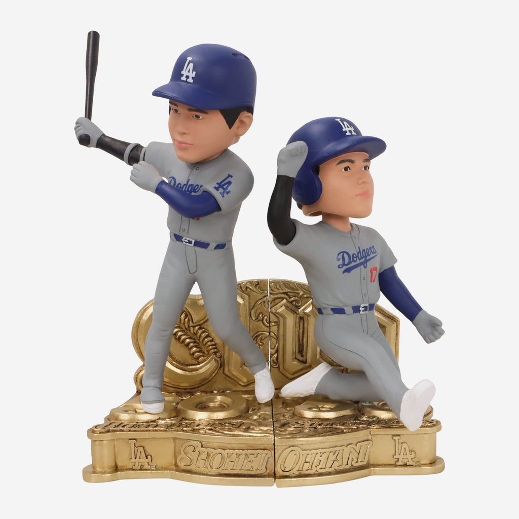 Shohei Ohtani Los Angeles Dodgers 50 Home Runs & 50 Stolen Bases Connecting Bobblehead Set FOCO - FOCO.com