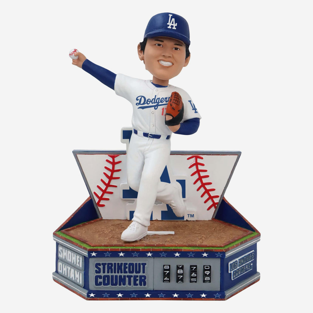 Shohei Ohtani Los Angeles Dodgers Career Strikeout Counter Bobblehead FOCO - FOCO.com