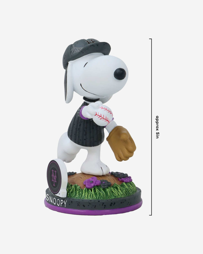 New York Mets Snoopy Peanuts City Connect Bobblehead FOCO - FOCO.com