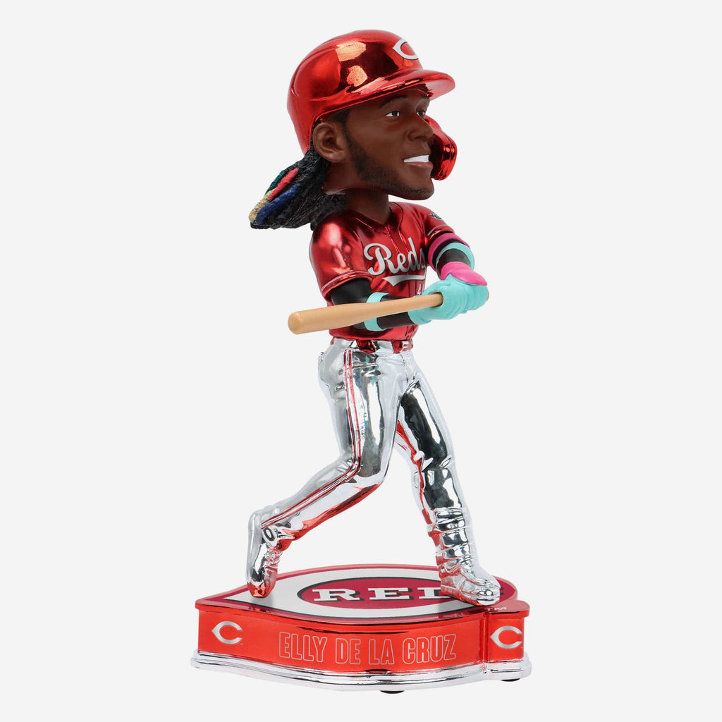 Elly De La Cruz Cincinnati Reds Electroplated Bobblehead FOCO - FOCO.com