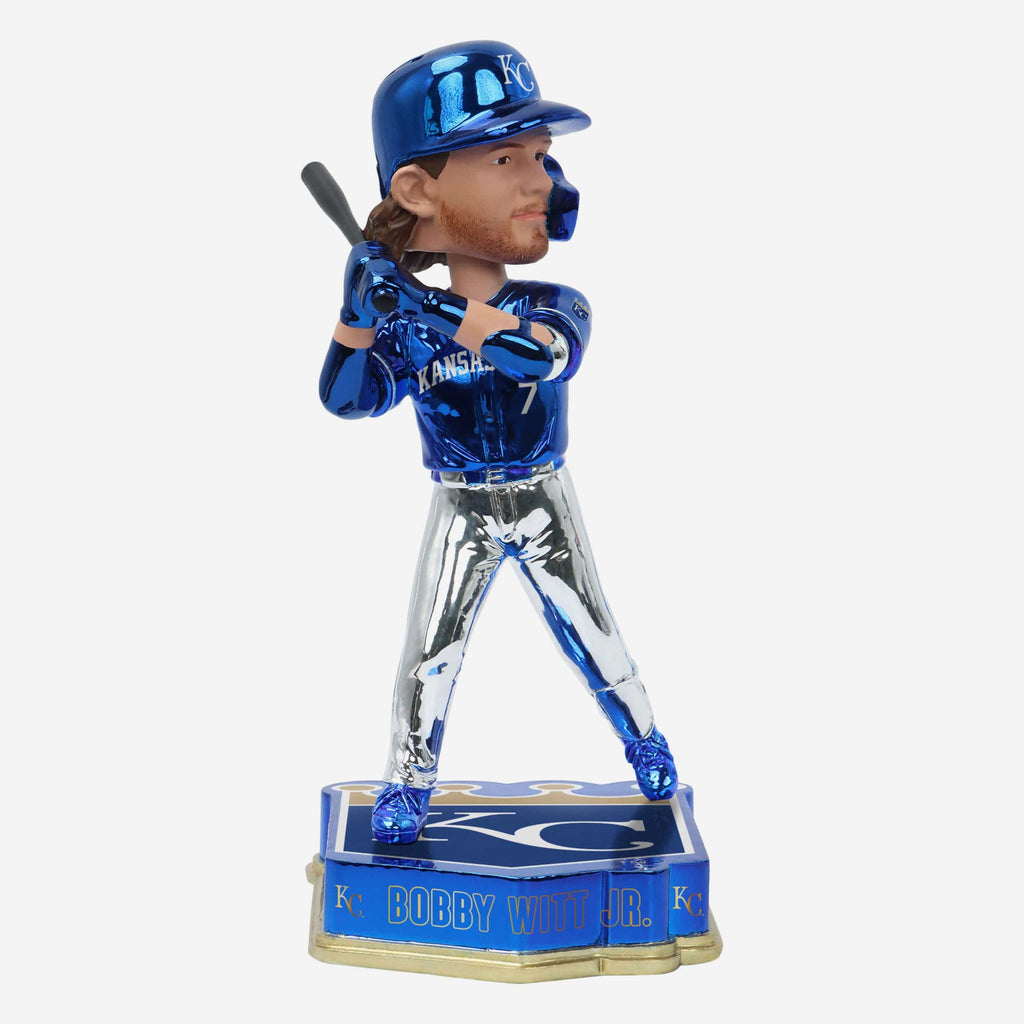 Bobby Witt Jr Kansas City Royals Electroplated Bobblehead FOCO - FOCO.com