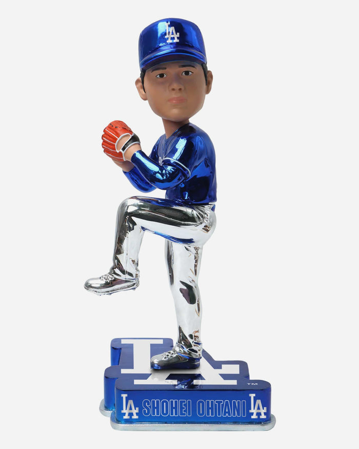 Shohei Ohtani Los Angeles Dodgers Electroplated Bobblehead FOCO - FOCO.com