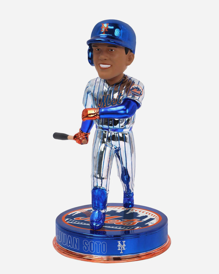Juan Soto New York Mets Electroplated Bobblehead FOCO - FOCO.com
