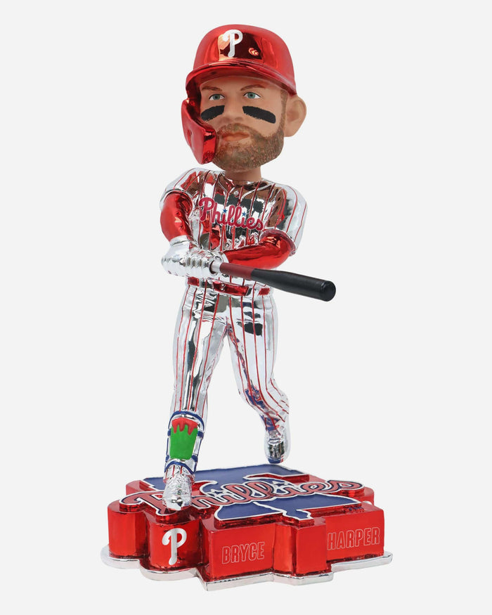 Bryce Harper Philadelphia Phillies Electroplated Bobblehead FOCO - FOCO.com