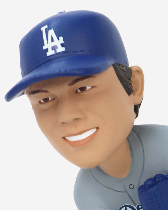 Yoshinobu Yamamoto Los Angeles Dodgers First Dodger Win Bobblehead FOCO - FOCO.com