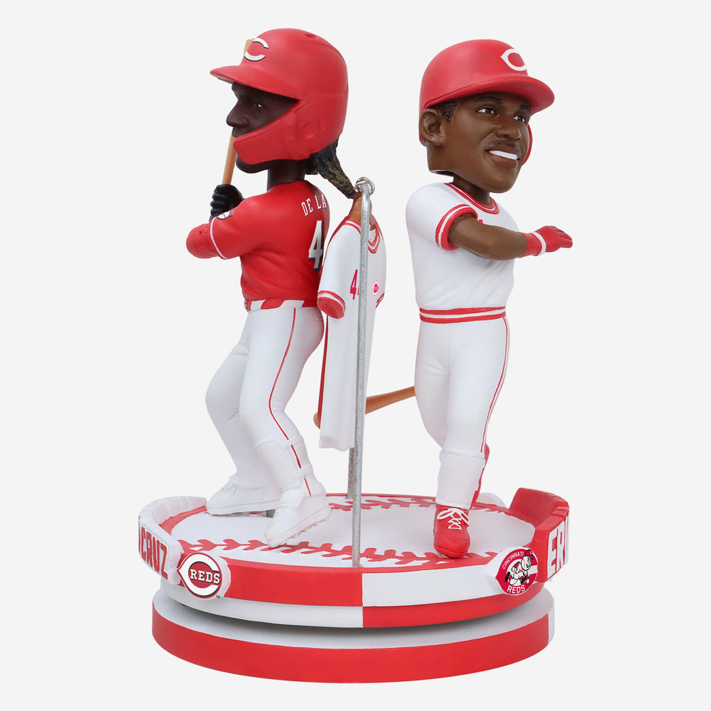 Eric Davis & Elly De La Cruz Cincinnati Reds Famous 44s Dual Spinning Bobblehead FOCO - FOCO.com