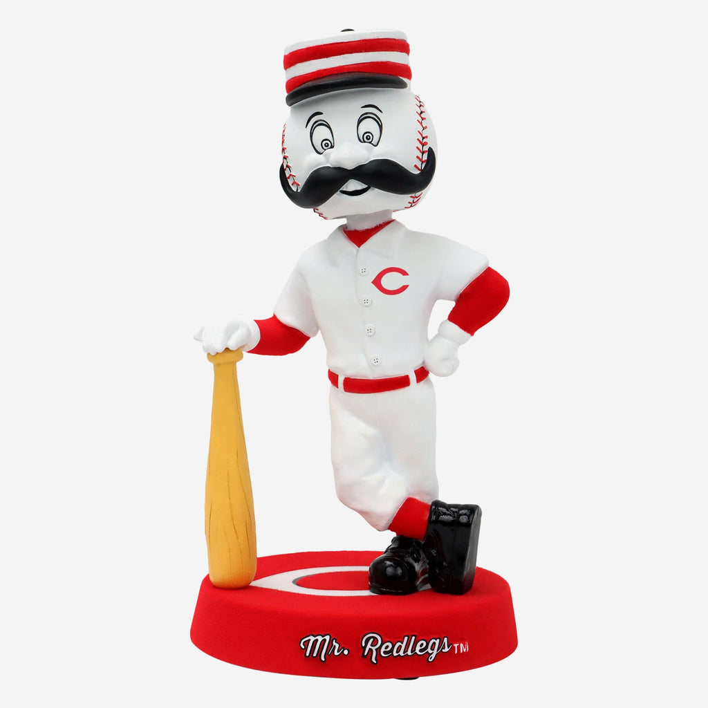 Mr Redlegs Cincinnati Reds Fuzzy Fur Mascot Bobblehead FOCO - FOCO.com