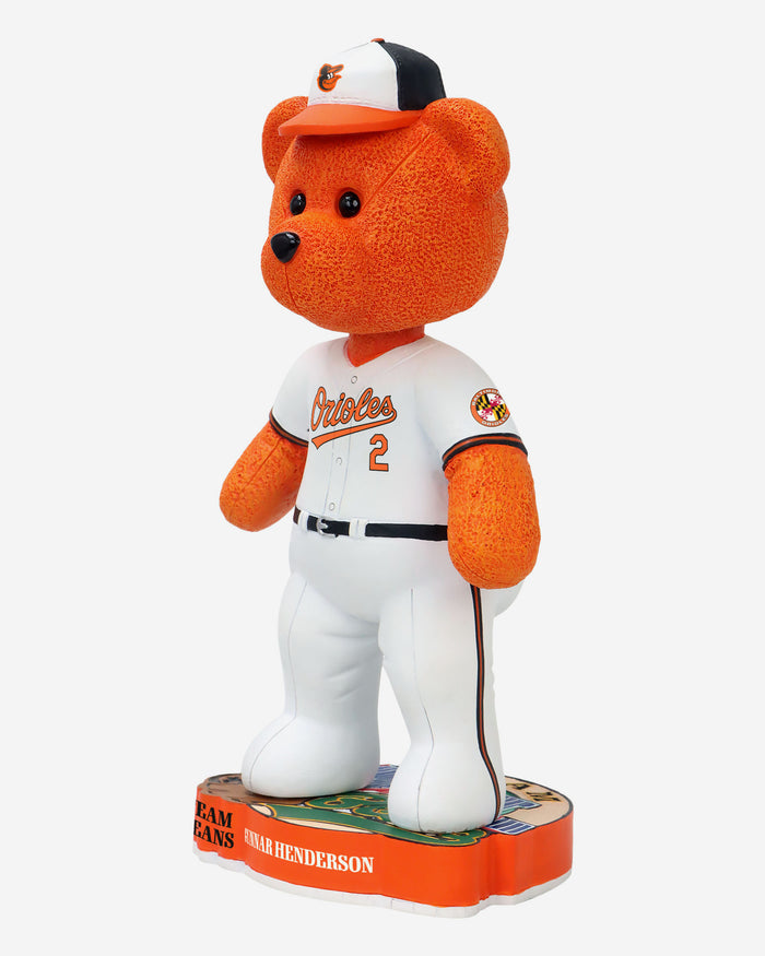 Gunnar Henderson Baltimore Orioles Team Beans Player Bear Bobblehead FOCO - FOCO.com