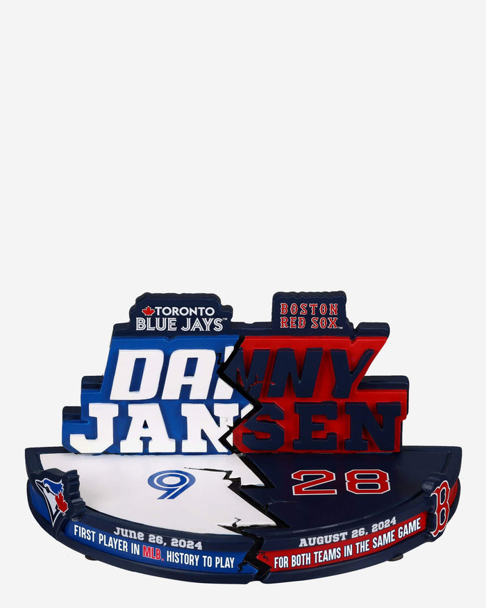 Danny Jansen Toronto Blue Jays & Boston Red Sox Two Teams In One Game Dual Bobblehead FOCO - FOCO.com