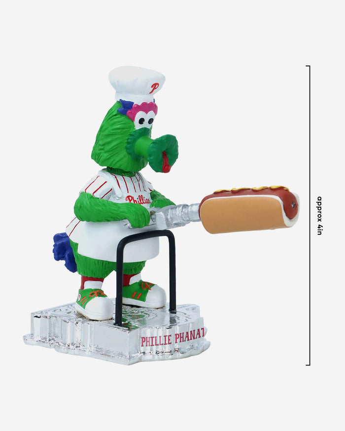 Phillie Phanatic Philadelphia Phillies Hot Dog Cannon Mascot Mini Bobblehead FOCO - FOCO.com