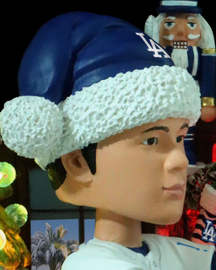 Shohei Ohtani Los Angeles Dodgers 2024 World Series Champion & NL MVP Light Up Holiday Bobblehead Scene FOCO - FOCO.com