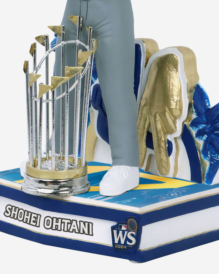 Shohei Ohtani Los Angeles Dodgers 2024 World Series Champions LA Gesture Bobblehead FOCO - FOCO.com