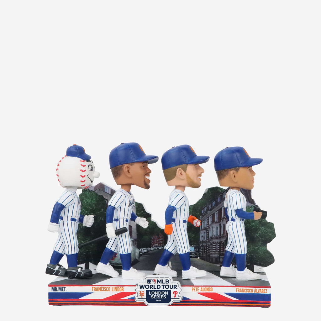 New York Mets 2024 MLB London Series Abbey Road Mini Bobblehead Scene FOCO