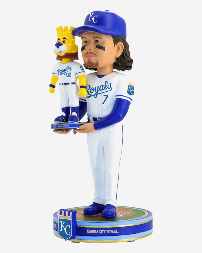 Bobby Witt Jr & Sluggerrr Kansas City Royals Bobble Dubblz Friendz Bobblehead FOCO - FOCO.com