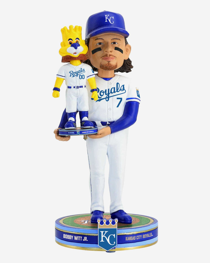 Bobby Witt Jr & Sluggerrr Kansas City Royals Bobble Dubblz Friendz Bobblehead FOCO - FOCO.com