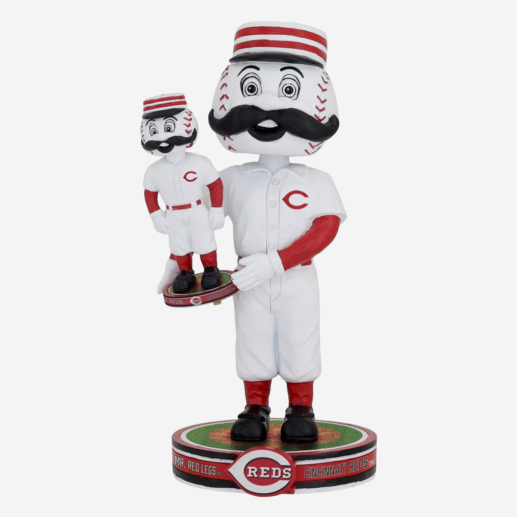 Mr Redlegs Cincinnati Reds Bobble Dubblz Mascot Bobblehead FOCO - FOCO.com
