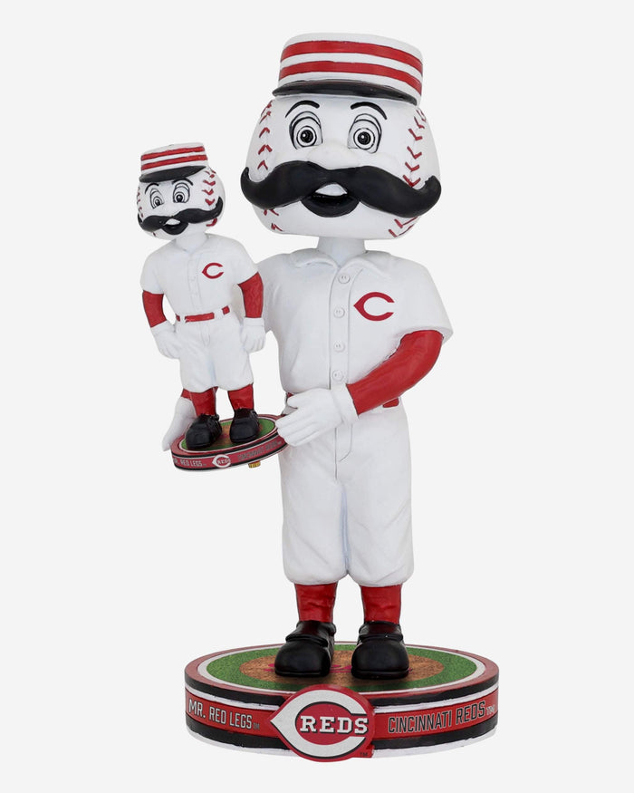 Mr Redlegs Cincinnati Reds Bobble Dubblz Mascot Bobblehead FOCO - FOCO.com