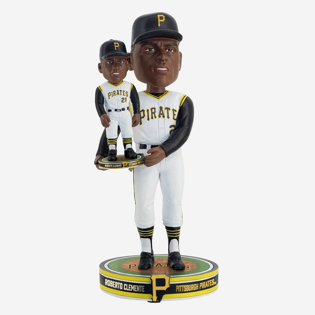 Roberto Clemente Pittsburgh Pirates Bobble Dubblz Bobblehead FOCO - FOCO.com